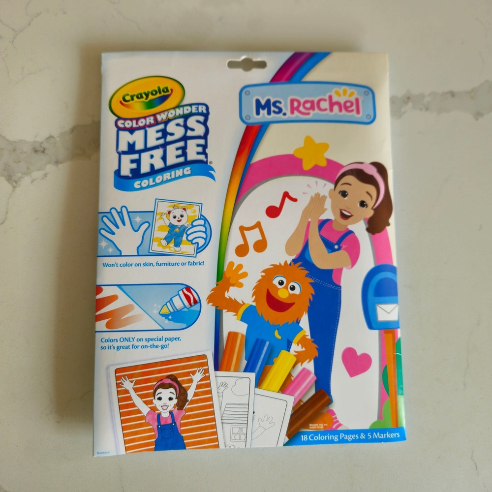 New! Crayola Color Wonder Mess Free Coloring Kids OS Multi Ms Rachel Kit